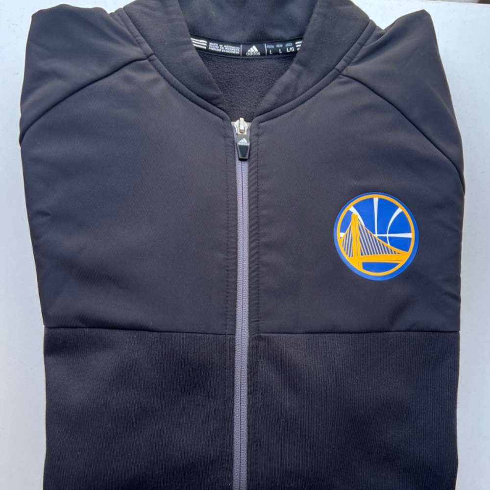 Golden State Warriors Adidas Zip -up Jacket- (Men's L) - Picture 4 of 15